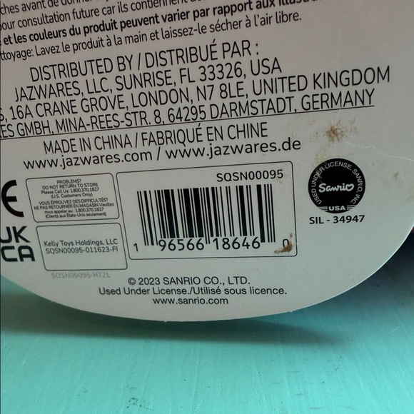 Sanrio Keroppi Plush in Green and Pink Squishmallows - Picture 7 of 7